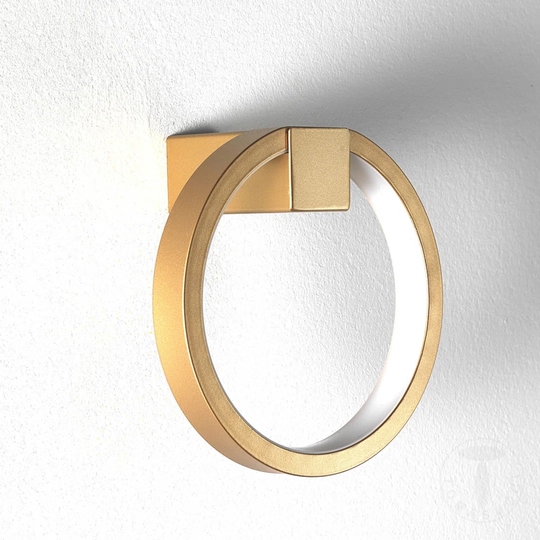 Monagra 1 - Light Gold Armed Sconce