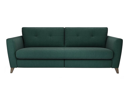 The Lounge Co. - Hermione 4 Seater Fabric Sofa - Green
