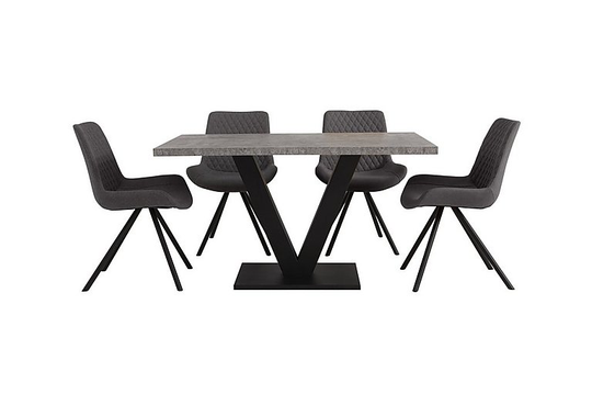 Rocket Dining Table and 4 Chairs Dining Set