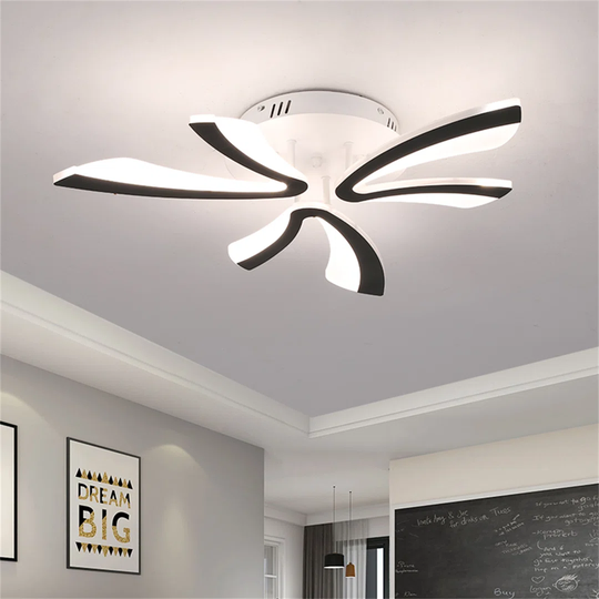 Modern Led Acrylic Ceiling Light Fixture Dimmable With Remote Control Creative Design Led Chandelier Ceiling Lamp Dimming Indoor Lighting Plafon Lustr