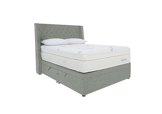 Sleepeezee - Geltouch Advanced 10000 Side-Lift Ottoman Divan Set - Super King - Green