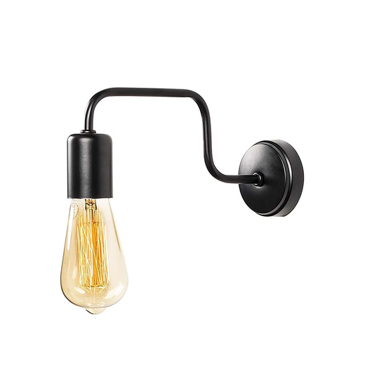Atkin 1 - Light Black Armed Sconce