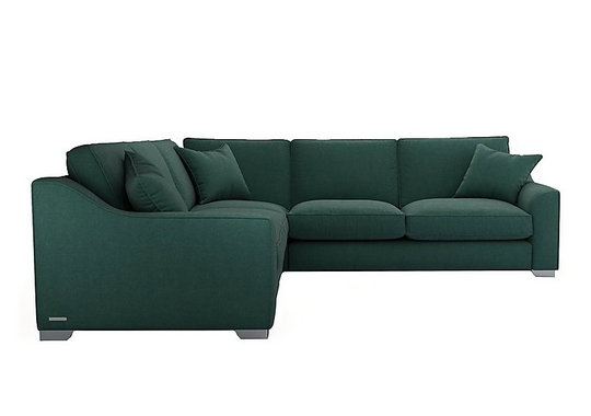 The Lounge Co. - Isobel Large Fabric Corner Sofa - Green