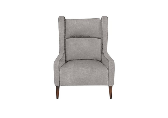 Boutique Palace Fabric Accent Chair - Silver