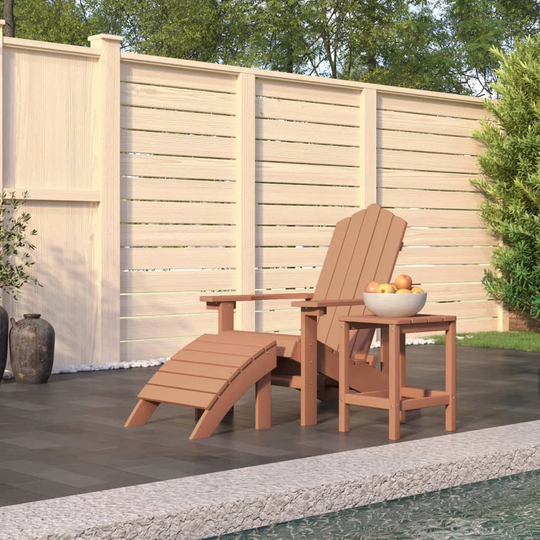 Loehr House of Hampton Garden Adirondack Chair With Table