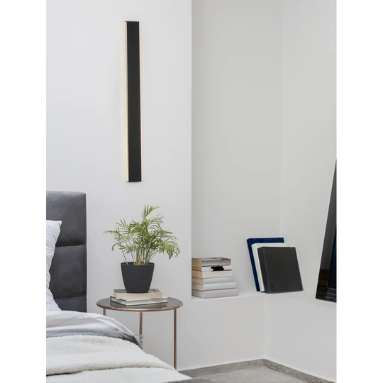 Aabid 1 - Light LED Sandy Black Flush Mounted Sconce