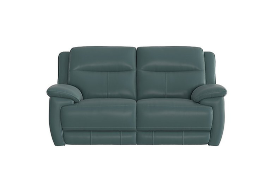 Touch 2 Seater Leather Sofa - Green- World of Leather