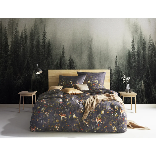 Bed Art S Dark Purple 205 TC Reversible Duvet Cover Set