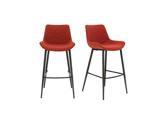 Rocket Pair of Bar Stools - Red