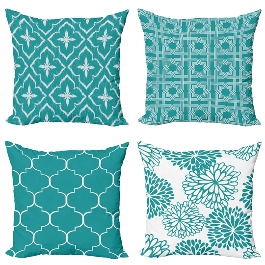 Ikey Indoor/Outdoor Geometric Square Scatter Cushion Cover
