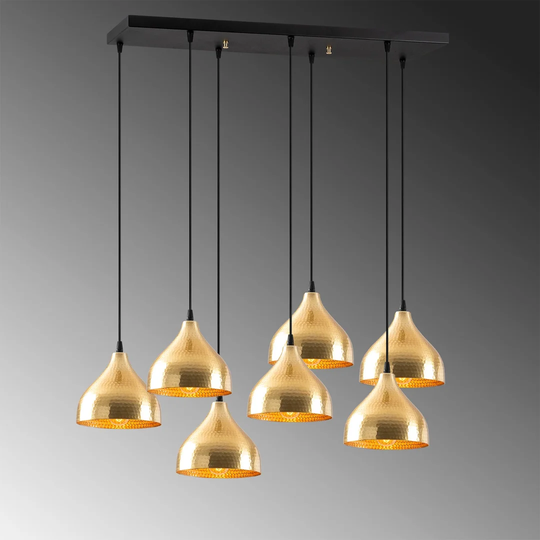 Manitowoc 7 - Light Kitchen Island Dome Pendant
