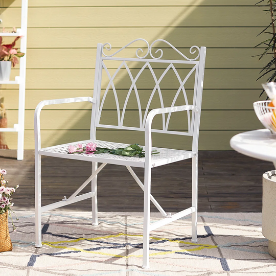 Garden chair, balcony chair, metal chair