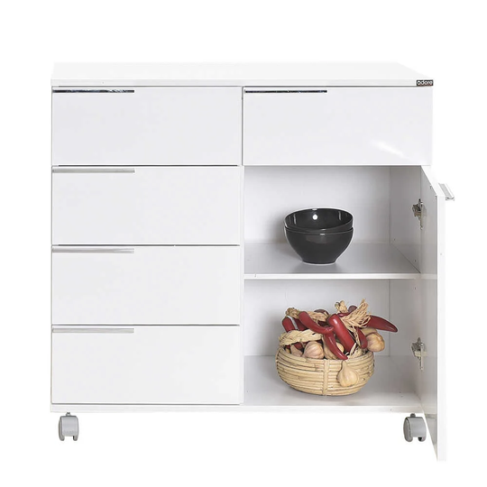 Fantarella 85 Cm Wide 5 Drawer Sideboard