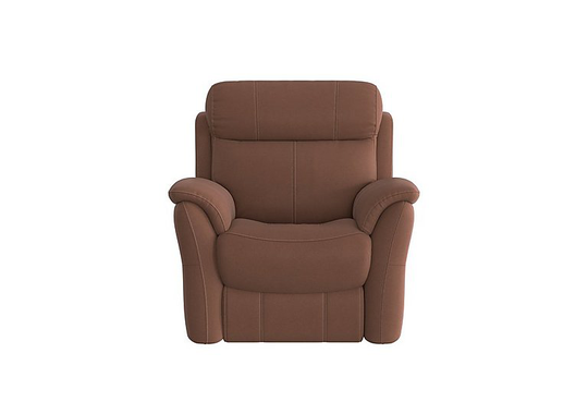Relax Station Revive Fabric Power Recliner Armchair - Brown