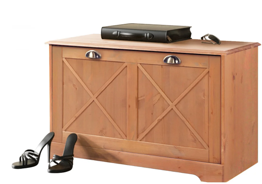 Perla Wood Storage Bench