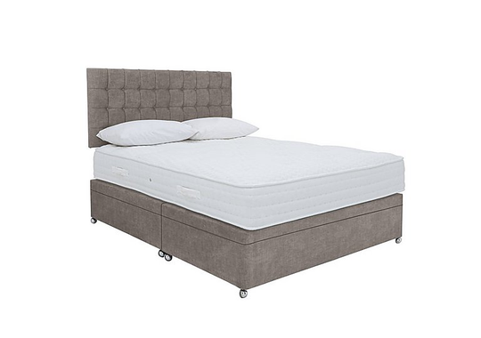 Sleep Story - Ergo 1000 Side Ottoman Divan Set - King Size - Grey