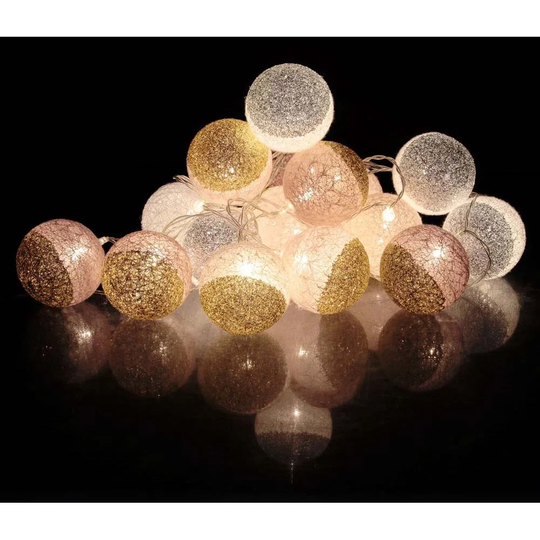 300Cm LED 16 - Bulb Shaded String Light