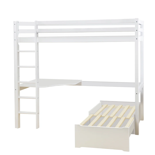 Basic Bunk Bed with Ladder and Worktop