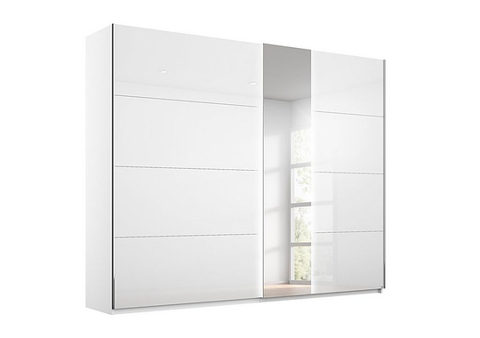 Rauch - Perth Sliding 240cm Wardrobe with Lights - White