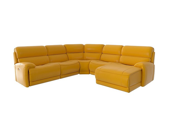Link Leather Corner Chaise Power Sofa- World of Leather