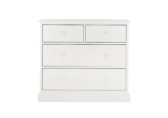 Faye 2+2 Drawer Chest - White