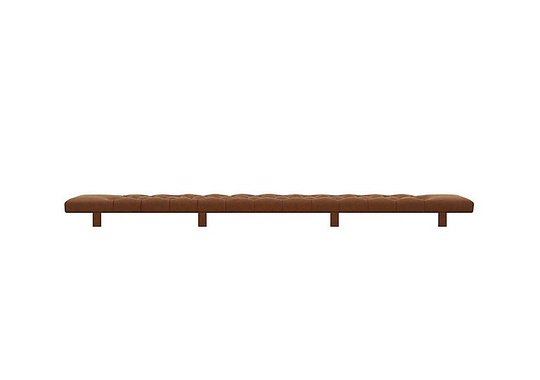 Norse - Norse Dining Bench Pad - 240-cm - Brown