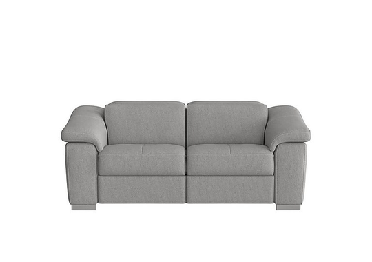 Nicoletti - Galileo 2 Seater Fabric Power Recliner Sofa - Grey