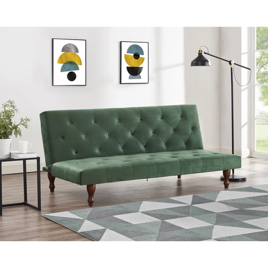 Mehul 181Cm Velvet Armless Sofa Bed