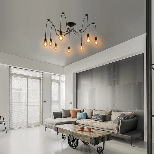 6 - Light Pendant with Wood Accents