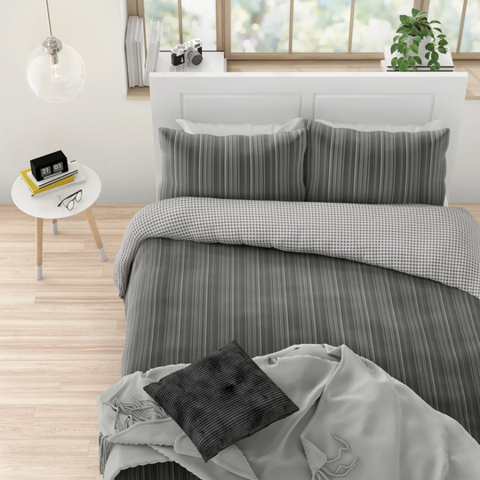Claude Grey Duvet Cover Set