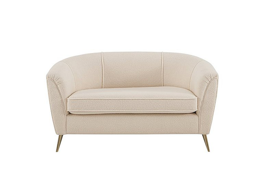 Amelie Boutique 2 Seater Fabric Sofa - Cream