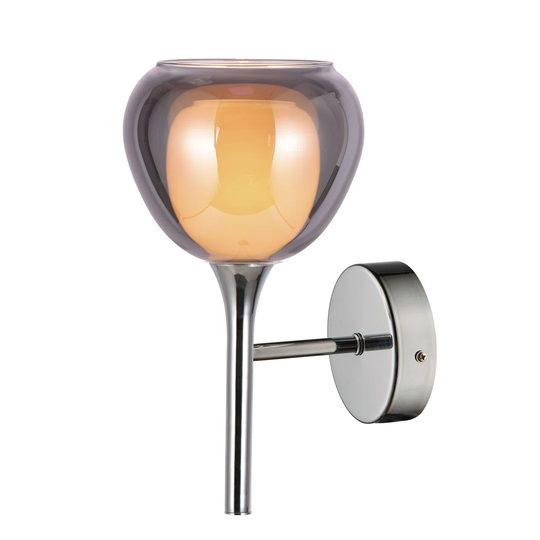 Kusum 1 - Light Silver Armed Sconce