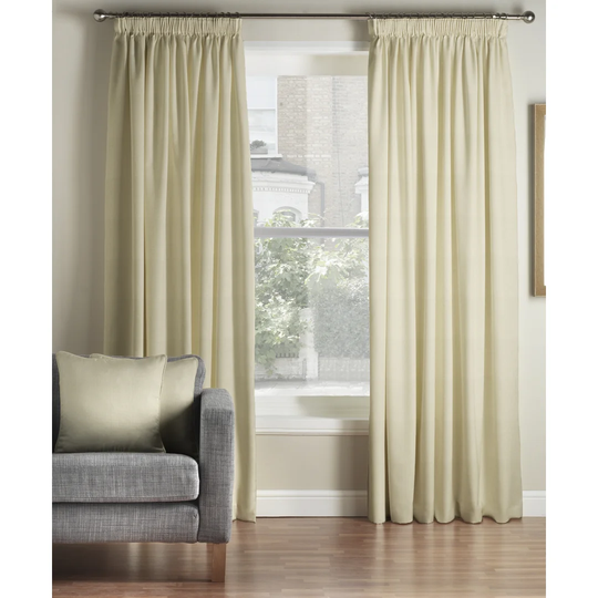 Romane Pencil Pleat Semi Sheer Curtains