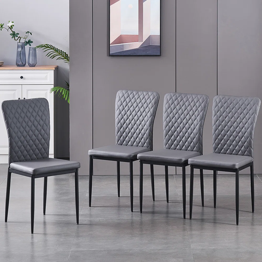 Faux Leather Upholstered Dining Chairs
