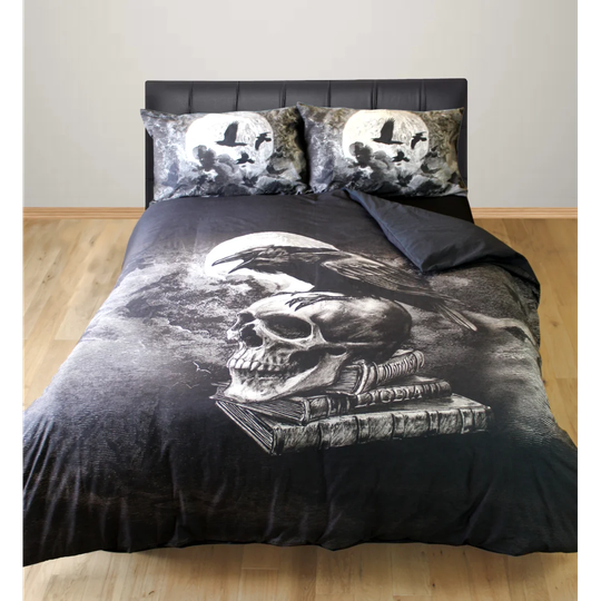 Aayan Black White 144 TC Duvet Cover Set