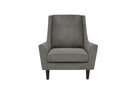 Legend Fabric Designer Accent Chair - Grey