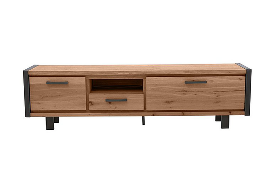 Habufa - Detroit 2 Cupboard 1 Shelf Low Sideboard - Brown