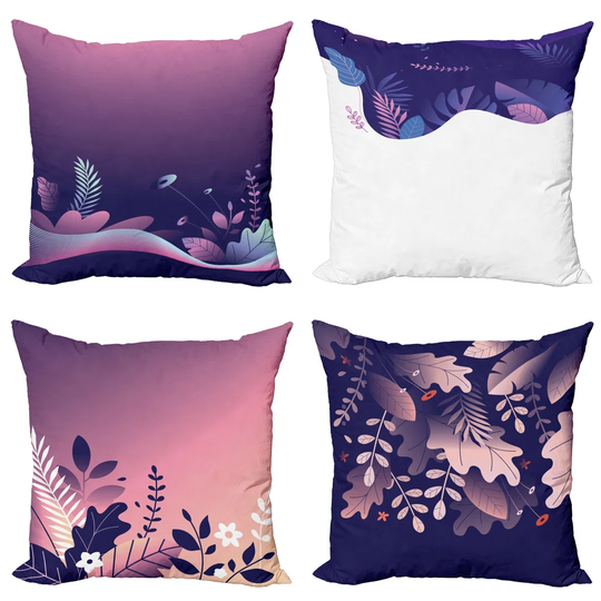 Iman-Zoya Indoor/Outdoor Floral Square Scatter Cushion Cover