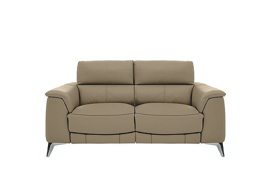 Odyssey 2 Seater Leather Recliner Sofa with Power Headrests- World of Leather
