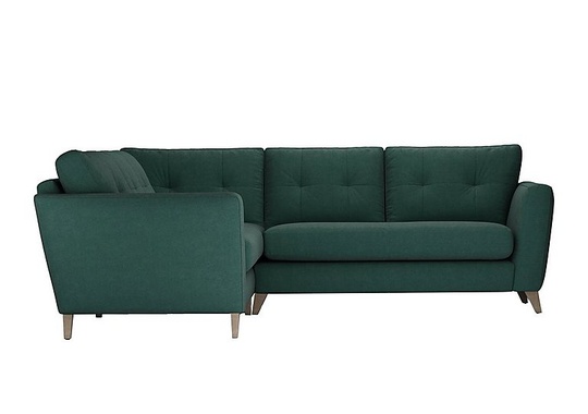 The Lounge Co. - Hermione Fabric Corner Sofa - Green