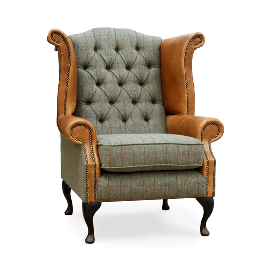 Highlandville Tufted Wingback Chair
