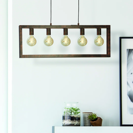 Vipin 5 -Light Kitchen Island Linear Pendant