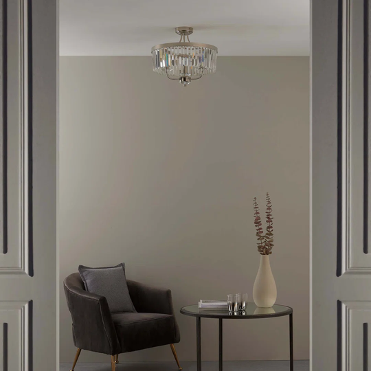 Bothell 3 - Light 45Cm Chandelier Semi Flush Mount