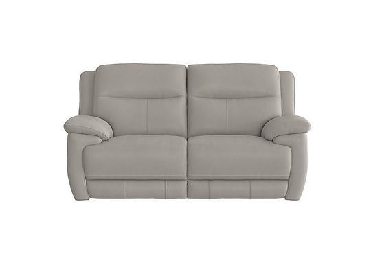 Touch 2 Seater Leather Sofa - Grey- World of Leather