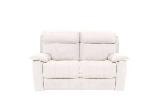 Moreno 2 Seater Leather Sofa - White- World of Leather
