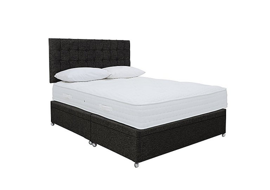 Sleep Story - Ergo 1000 Side Ottoman Divan Set - Small Double - Grey