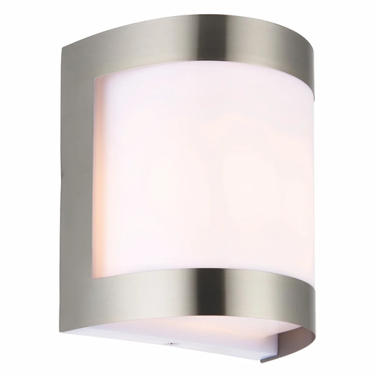 Ellett Brushed Chrome 1 - Bulb 16Cm H Glass Outdoor Bulkhead Light