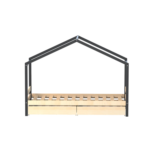 Huron 90 x 190cm House Bed with Drawers