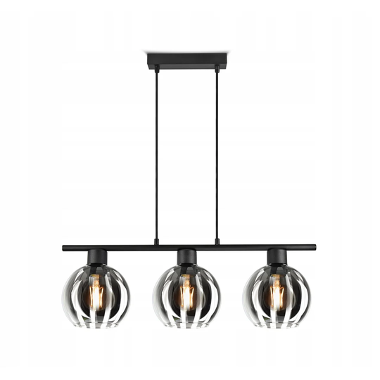 Connemara 3 - Light Kitchen Island Globe Pendant with No Secondary Or Accent Material Accents