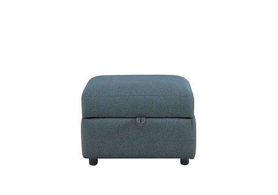 Uniqa Fabric Storage Stool - Teal